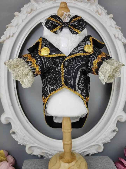Classic Formal Dog Tuxedo Suit | Wedding Dog Suit with Bow Tie