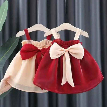 Sweetheart Silhouette Dog Dress Set | Dress with Matching Bow