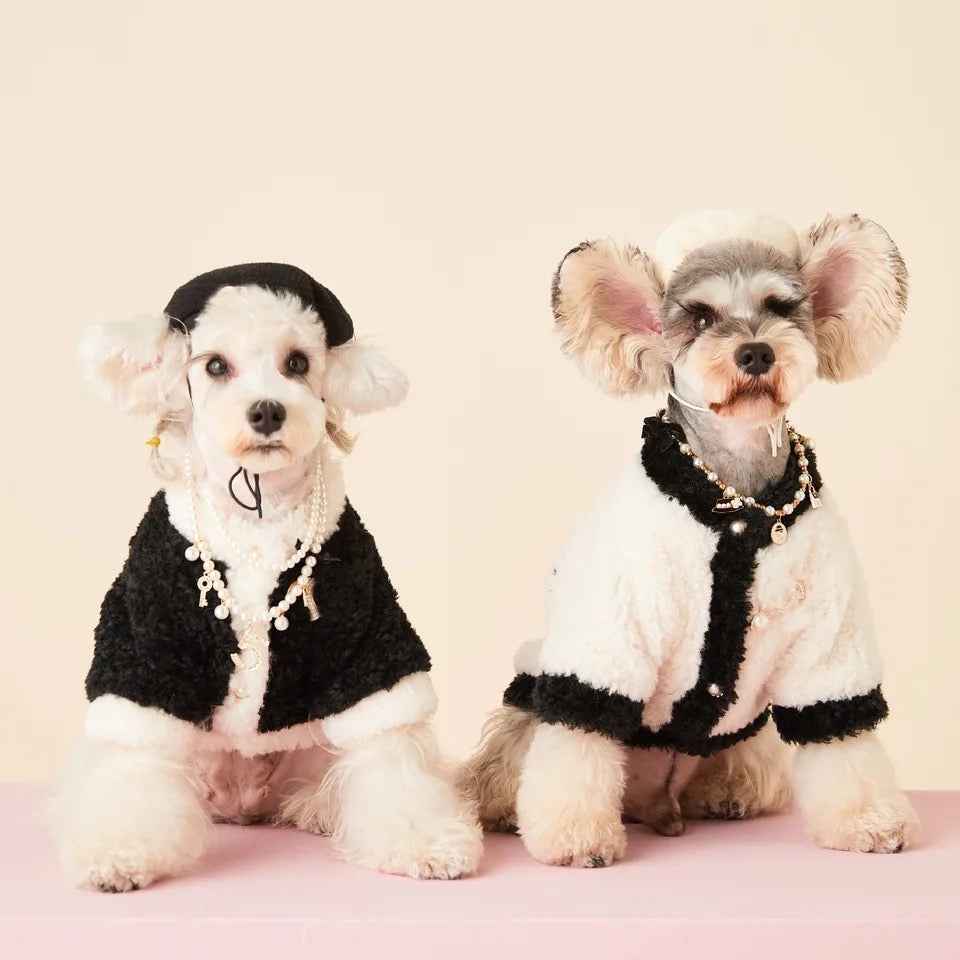 Coco Chewnel Cozy Dog Cardigan | Soft Winter Dog Sweater