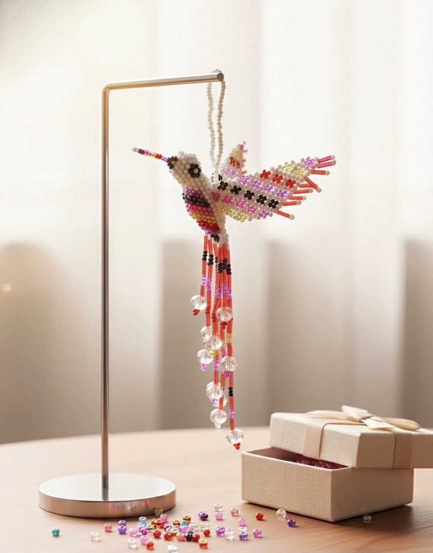 White Beaded HummingBird