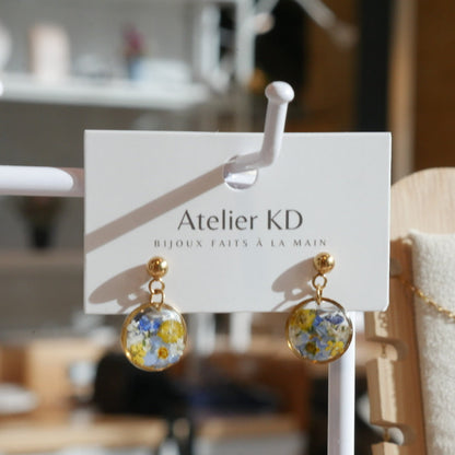Boucles d’oreilles bouquet - petits ronds