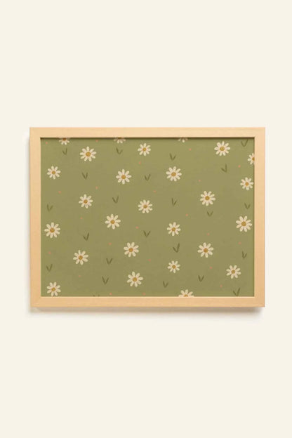RÊVE DE MARGUERITE, Oeuvre sur toile rigide, encadré Naturel Clair (collective)