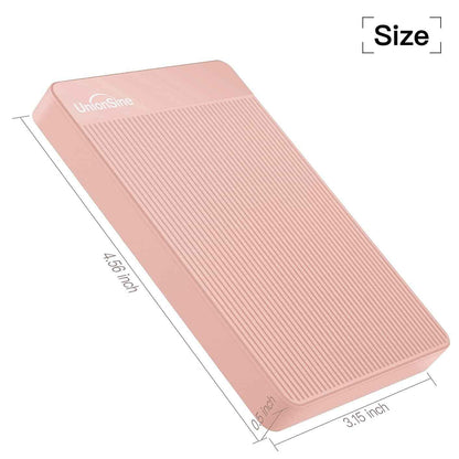 UnionSine 500GB Ultra Slim Portable External Hard Drive USB3.0 HDD Storage for PC,Mac, Desktop, Laptop, PS4, Xbox One, Xbox 360-Super Fast Transmission-HD-2510(Pink) 🍁 All In One Marketplace Canada