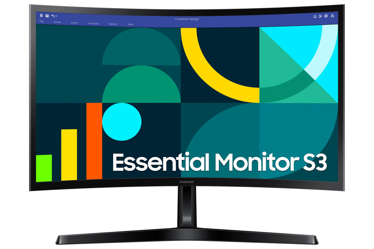 Samsung 27-inch FHD Black Curved Screen Monitor with 100 Hz Refresh Rate, Game Mode, Eye Saver Mode - (LS27D368GANXZA) [Canada Version]