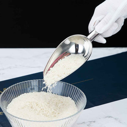 Berglander Stainless Steel Ice Scoop 6 OZ, Multipurpose Scoop for Ice Maker, Candy, Kitchen, Bar, Party, Wedding, Pet, Animal, Dog Food, Beach Shovel (Silver) 🍁 All In One Marketplace Canada