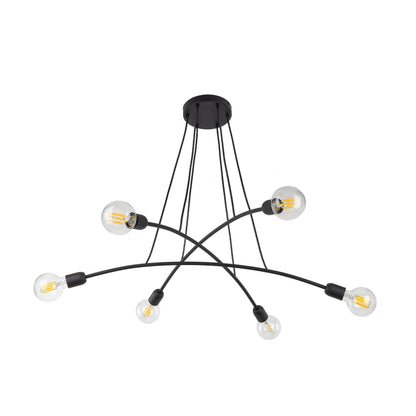 HELIX Black Minimalist Pendant Light 6  (Clearance) - AURABAGS SHOP