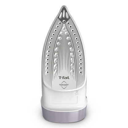 T-Fal Virtuo Steam Iron for Clothes with Retractable Cord, Portable Iron and Steamer for Clothes, Ceramic Nonstick Soleplate, 1500 Watts, Anti-Drip, Auto-Off, Scratch Resistant, Grey 🍁 All In One Marketplace Canada