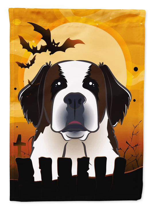 Caroline's Treasures BB1804CHF Halloween Saint Bernard House Flag Large Porch Sleeve Pole Decorative Outside Yard Banner Artwork Wall Hanging, Polyester, House Size, Multicolor