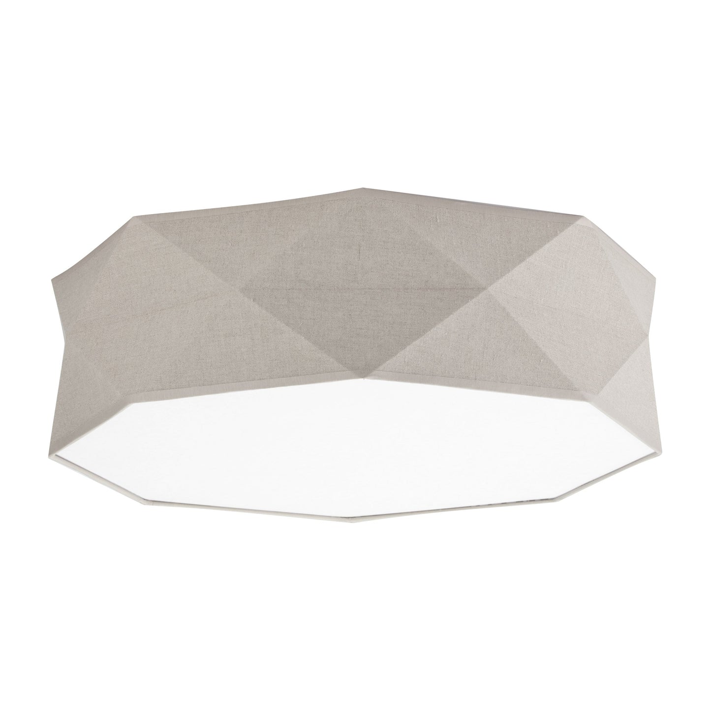 KANTOOR Beige Linen Flush Mount Light - AURABAGS SHOP
