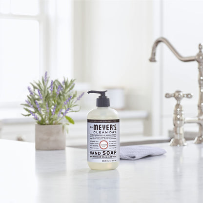 Mrs. Meyer's Clean Day Liquid Hand Soap, Cruelty Free & Biodegradable Hand Wash Formula Made with Essential Oils, Lavender Scent, 370 ml Bottles, 4 Pack 🍁 All In One Marketplace Canada