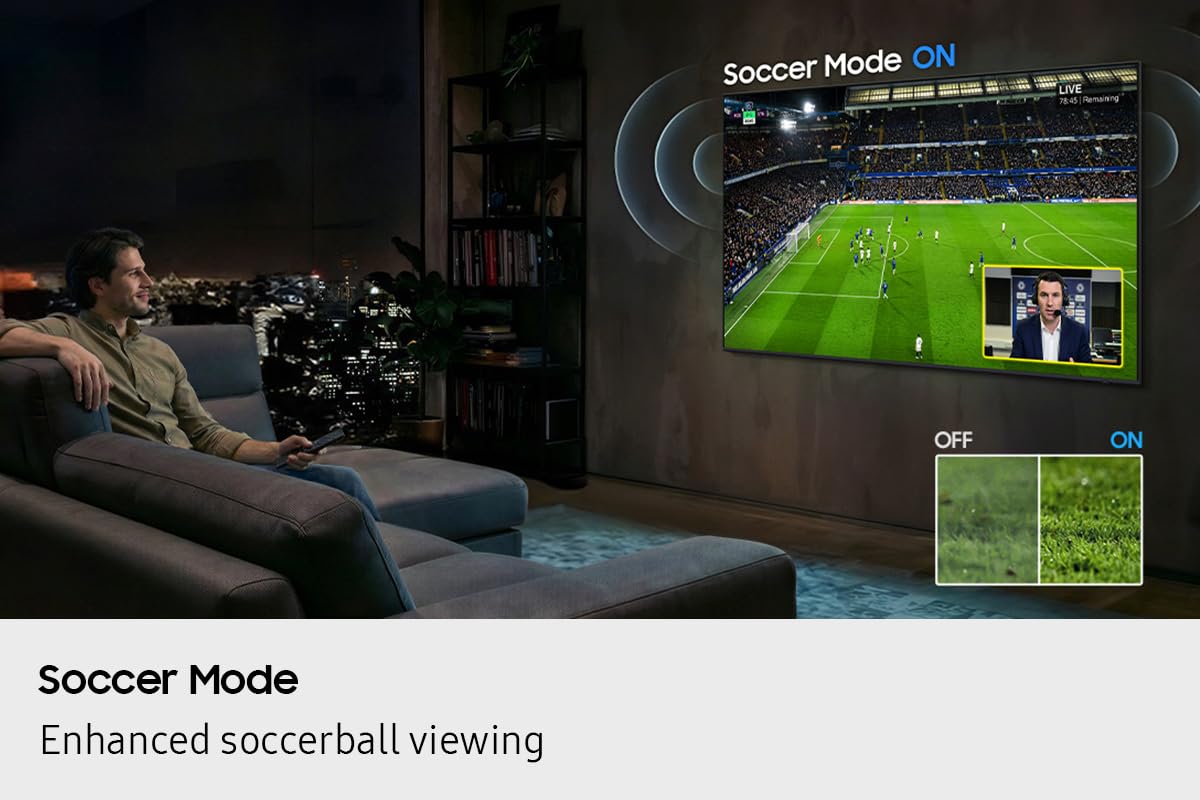 Samsung 43 inch 4k TV, U8000H, UHD, Smart TV, LED, HDR, Crystal Processor, 4k Upscaling, Dolby 2.0, Gaming Hub, Q Symphony, 3 HDMI, Metal Stream Design, Samsung TV, Television (UN43U8000HFXZC, 2026)