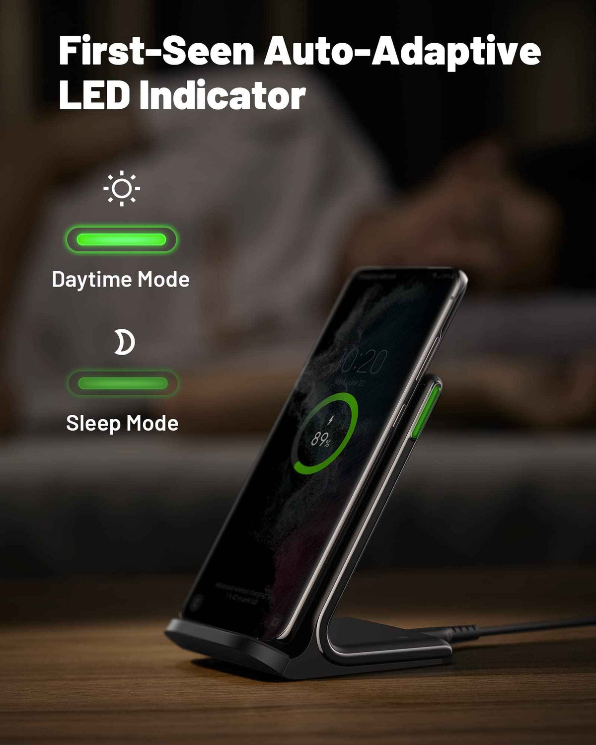 Wireless Charger, INIU [2 Pack] 15W Fast Wireless Charging Stand, Wireless Charging Station with Sleep-Friendly Adaptive Light for iPhone 17 16 15 14 13 12 Pro Max Samsung Galaxy S23 S22 🍁 All In One Marketplace Canada