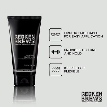 Redken Brews Molding Paste Hair Styling, 150mL 🍁 All In One Marketplace Canada