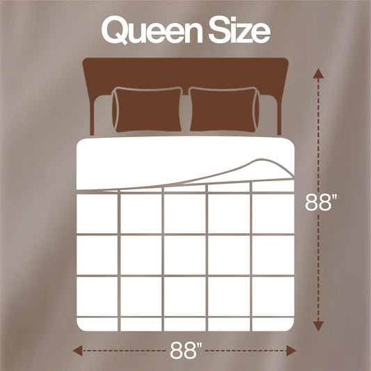 Utopia Bedding Queen Comforter Duvet Insert, Quilted White Comforter with Corner Tabs, Box Stitched Down Alternative Comforters Queen Size 88 x 88 inches 🍁 All In One Marketplace Canada