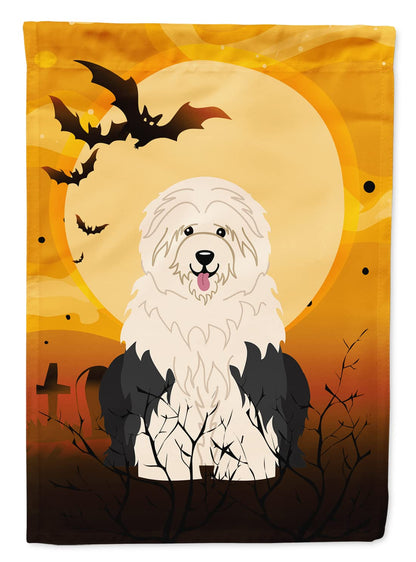 Caroline's Treasures BB4362CHF Halloween Old English Sheepdog Flag Canvas House Size, Large, Multicolor