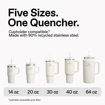 STANLEY Quencher H2.0 Tumbler with Handle and Straw 14 oz | Flowstate 3-Position Lid | Cup Holder Compatible for Travel | Insulated Stainless Steel Cup | BPA-Free | Daffodil 🍁 All In One Marketplace Canada