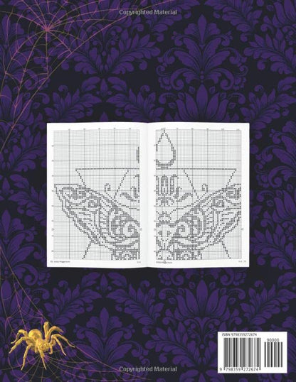 Spooky Stitches | Black and White Counted Cross Stitch Patterns: 8 Creepy Needlepoint Charts to Haunt your Halloween