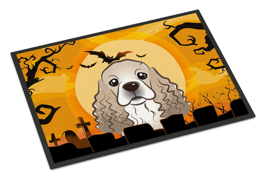 Caroline's Treasures BB1774JMAT Halloween Cocker Spaniel Door Mat, Indoor Rug or Outdoor Welcome Mat 24x36 Doormat, 24H X 36W, Multicolor