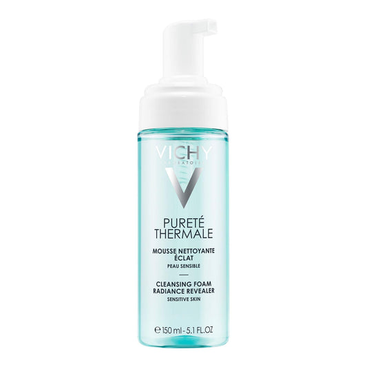 Vichy Foaming Facial Cleanser, Pureté Thermale Purifying Foaming Water Cleanser for Sensitive Skin, Soap-Free, Paraben-Free, and Hypoallergenic, 150mL 🍁 All In One Marketplace Canada