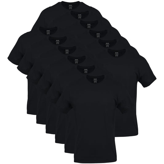GILDAN Men's Crew T-Shirts Printed, Black (6-Pack), Large 🍁 All In One Marketplace Canada