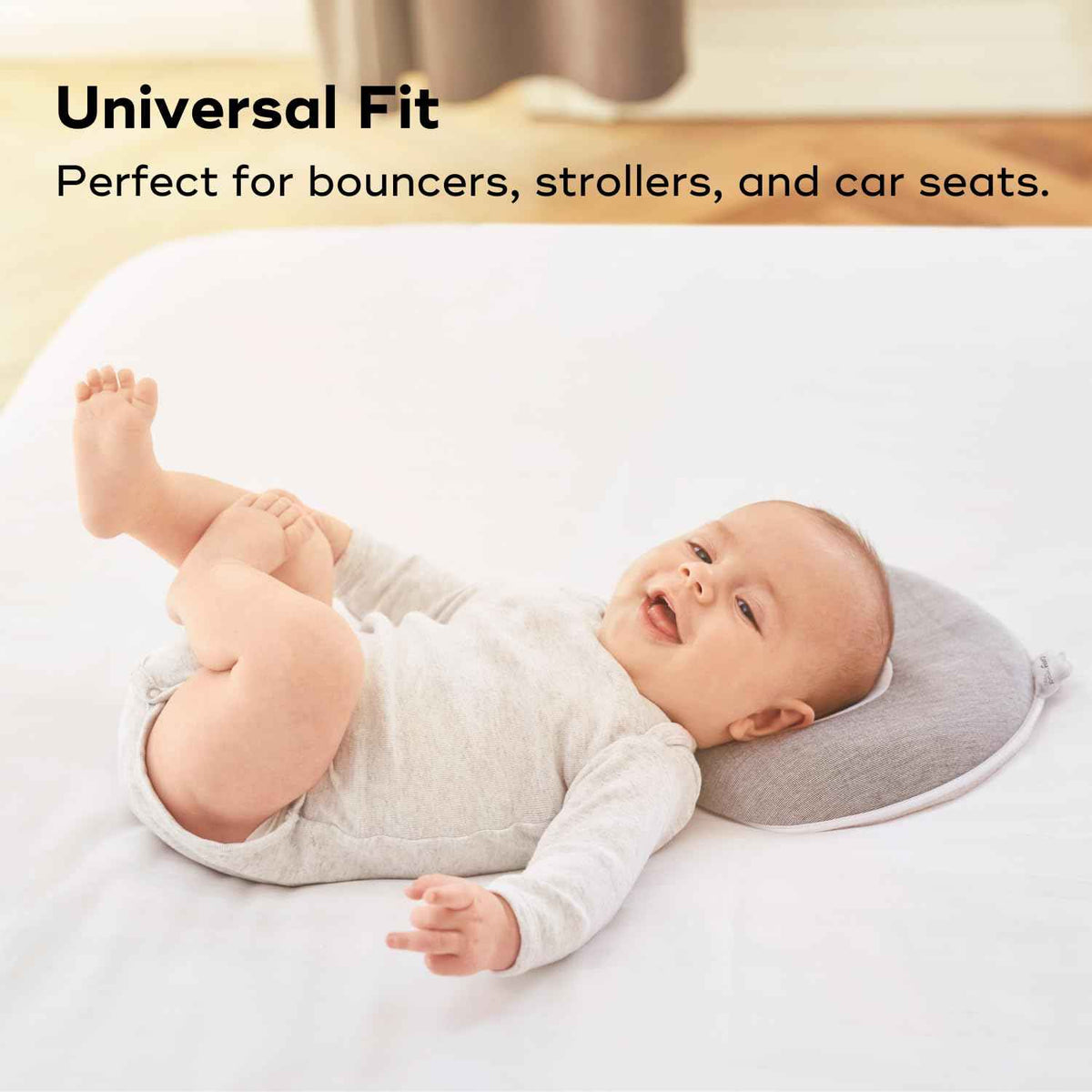 Babymoov Cosyhead Fresh Head Cushion, Gray and White – Soft Cotton Support for Baby Bouncers, Strollers & Car Seats 🍁 All In One Marketplace Canada