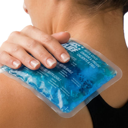 Rapid Relief Ice Pack for Injuries Reusable – Medium Ice Pack or Heat Pack with Gel That Stays Flexible When Frozen, Cold Therapy for Knee, Elbow and Muscle Aches, 5 x 9 Inch, 1 Count 🍁 All In One Marketplace Canada