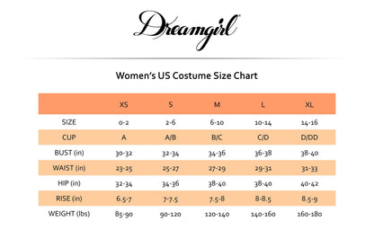 Dreamgirl Adult Womens Sexy Wednesday, Friday Halloween Costume Large