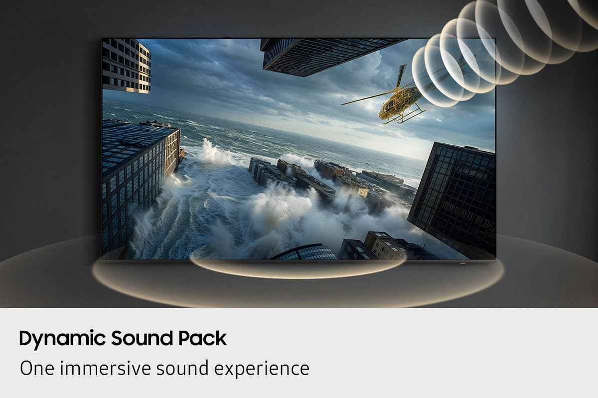 Samsung 43 inch 4k TV, U8000H, UHD, Smart TV, LED, HDR, Crystal Processor, 4k Upscaling, Dolby 2.0, Gaming Hub, Q Symphony, 3 HDMI, Metal Stream Design, Samsung TV, Television (UN43U8000HFXZC, 2026)