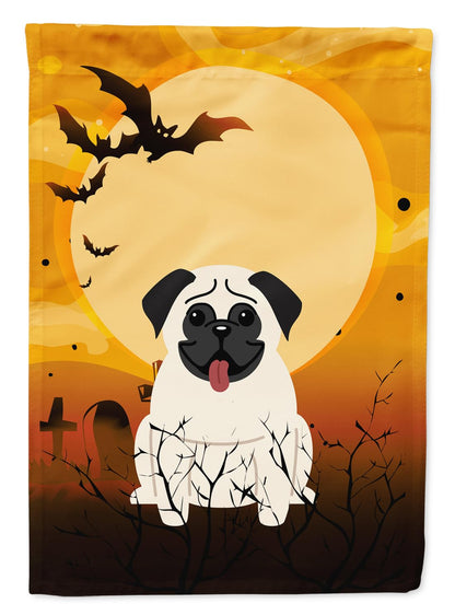 Caroline's Treasures BB4270GF Halloween Pug Cream Garden Size Flag, Small, Multicolor