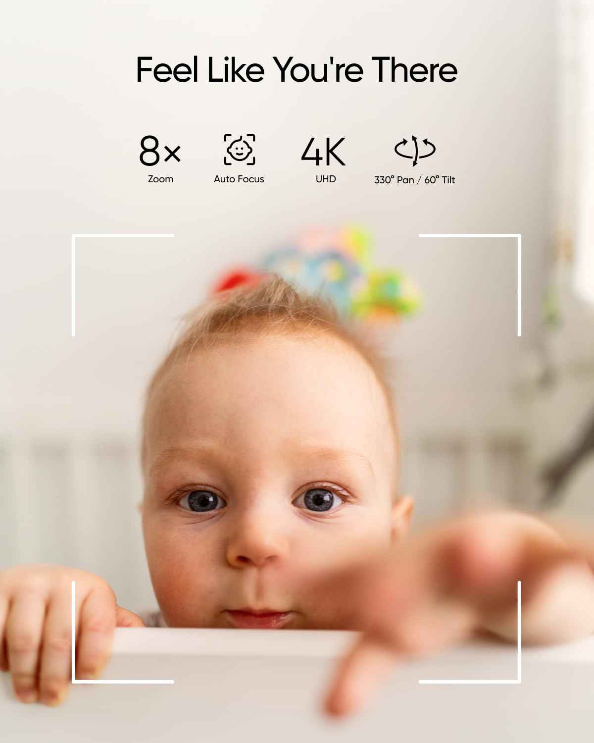 eufy Baby Monitor E21 with 4K Camera, Hybrid Wi-Fi and No Wi-Fi Connection, App and Monitor Control, Ultra-Clear Night View, Pan-Tilt, 8× Zoom, Portable Camera with Built-In Battery, ANR, Smart Alerts 🍁 All In One Marketplace Canada