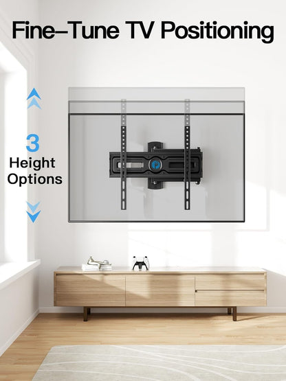 Pipishell Full Motion TV Wall Mount for 26-65 Inch TVs up to 77 lbs, Height Adjustable Corner Wall Mount Bracket with Articulating Arm, Swivel Extension Tilt, Max VESA 400x400mm, PIMF9 🍁 All In One Marketplace Canada