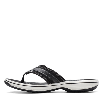 Clarks Women's Breeze Sea Flip-Flop, Black Synthetic, 10 🍁 All In One Marketplace Canada