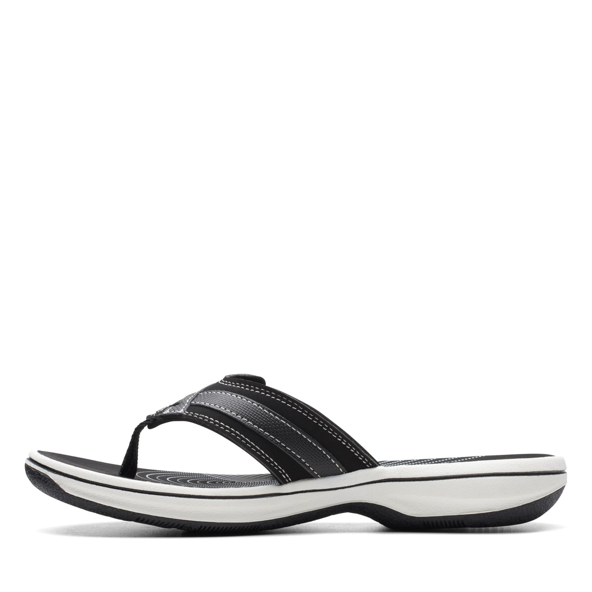 Clarks Cloudsteppers Women's Breeze Sea Flip-Flop, Black Synthetic, 9 Medium US 🍁 All In One Marketplace Canada