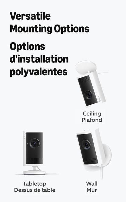 Ring Indoor Cam Plus, Plug-In (Newest Model) — Retinal 2K for crisp, true-to-life video quality, 4x Enhanced Zoom, Low-Light Sight, Black 🍁 All In One Marketplace Canada