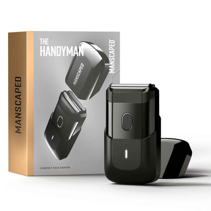 MANSCAPED® The Handyman™ Compact Face Shaver – Portable Men’s Travel Facial Hair Groomer, USB-C Rechargeable Razor, Electric Foil Face Shaver, Waterproof, Cordless, Dual-Action SkinSafe® Foil Blades 🍁 All In One Marketplace Canada