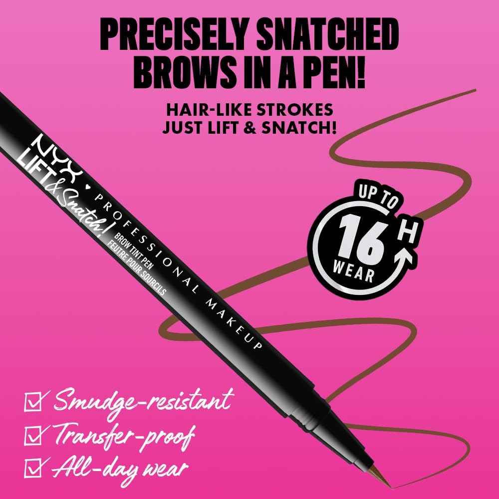 NYX PROFESSIONAL MAKEUP Lift & Snatch Eyebrow Tint Pen, Black 🍁 All In One Marketplace Canada