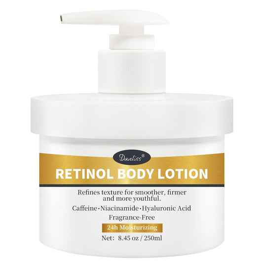 Retinol Body Lotion Fragrance-Free, Anti-Aging Firming Body Cream and Face Moisturizer with Niacinamide Hyaluronic Acid & Shea Butter, Helps Diminish the Look of Crepey Skin for Women & Men 250ml 🍁 All In One Marketplace Canada
