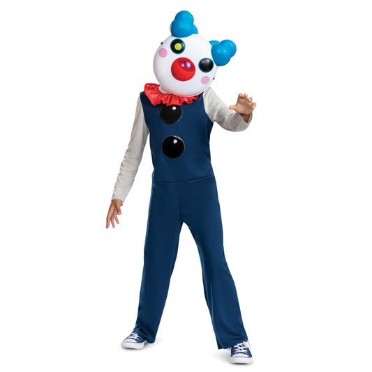 Clowny Kids Costume, Official Piggy Halloween Costume with Mask, Child Size (10-12)