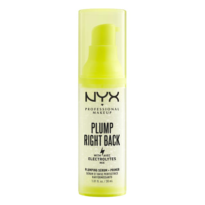 NYX Professional Makeup, Plump right back, Primer serum, Hydration, Vegan Formula - 01 Clear, 30mL 🍁 All In One Marketplace Canada