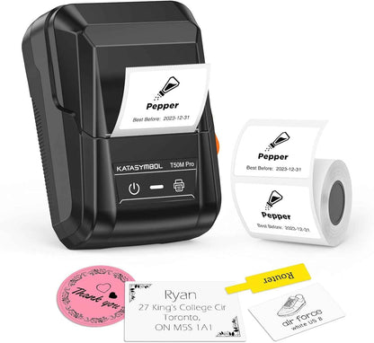 SUPVAN T50M Pro Bluetooth Label Maker Machine with Tape, Wide Waterproof Label, Versatile App with 30 Fonts and 660+ Icons, Inkless Labeler for Home, Kitchen, School, Office Organization, Set 1 🍁 All In One Marketplace Canada