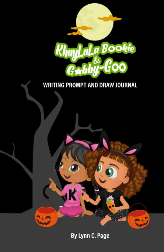 Halloween Writing Prompt and Draw Journal: Khay-La-La Bookie and Gabby-Goo Creative Journal for Childhood in Kindergarten to Primary
