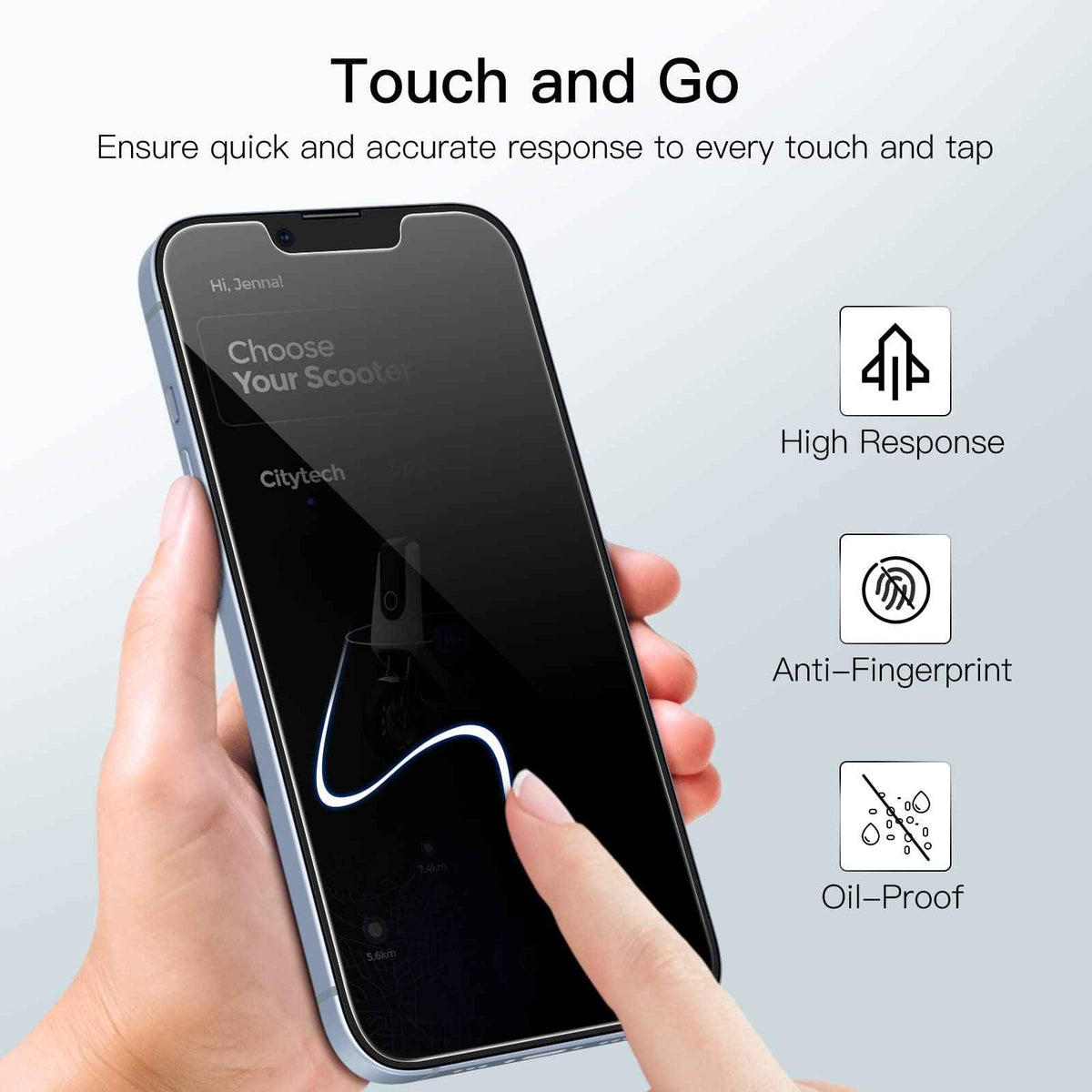 JETech Privacy Screen Protector for iPhone 17e (2026) / iPhone 16e / iPhone 14, Anti Spy Tempered Glass Film, 6.1-Inch Display, 2-Pack 🍁 All In One Marketplace Canada
