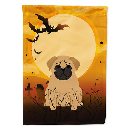 Caroline's Treasures BB4273CHF Halloween Pug Brown Canvas House Size Flag, Large, Multicolor