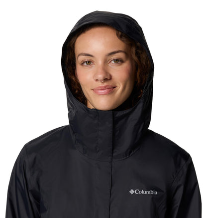 Columbia Womens Arcadia II Waterproof Rain Jacket, Black, X-Large 🍁 All In One Marketplace Canada