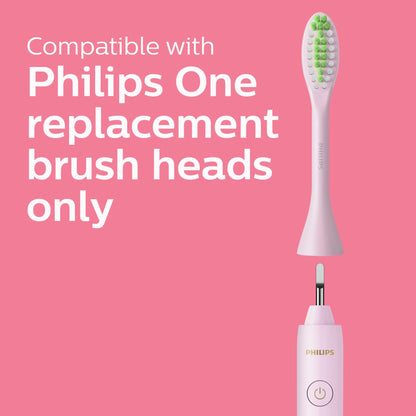 Philips One by Sonicare Battery Toothbrush Holiday Pack with 3 Brush Heads, Manhattan Edition