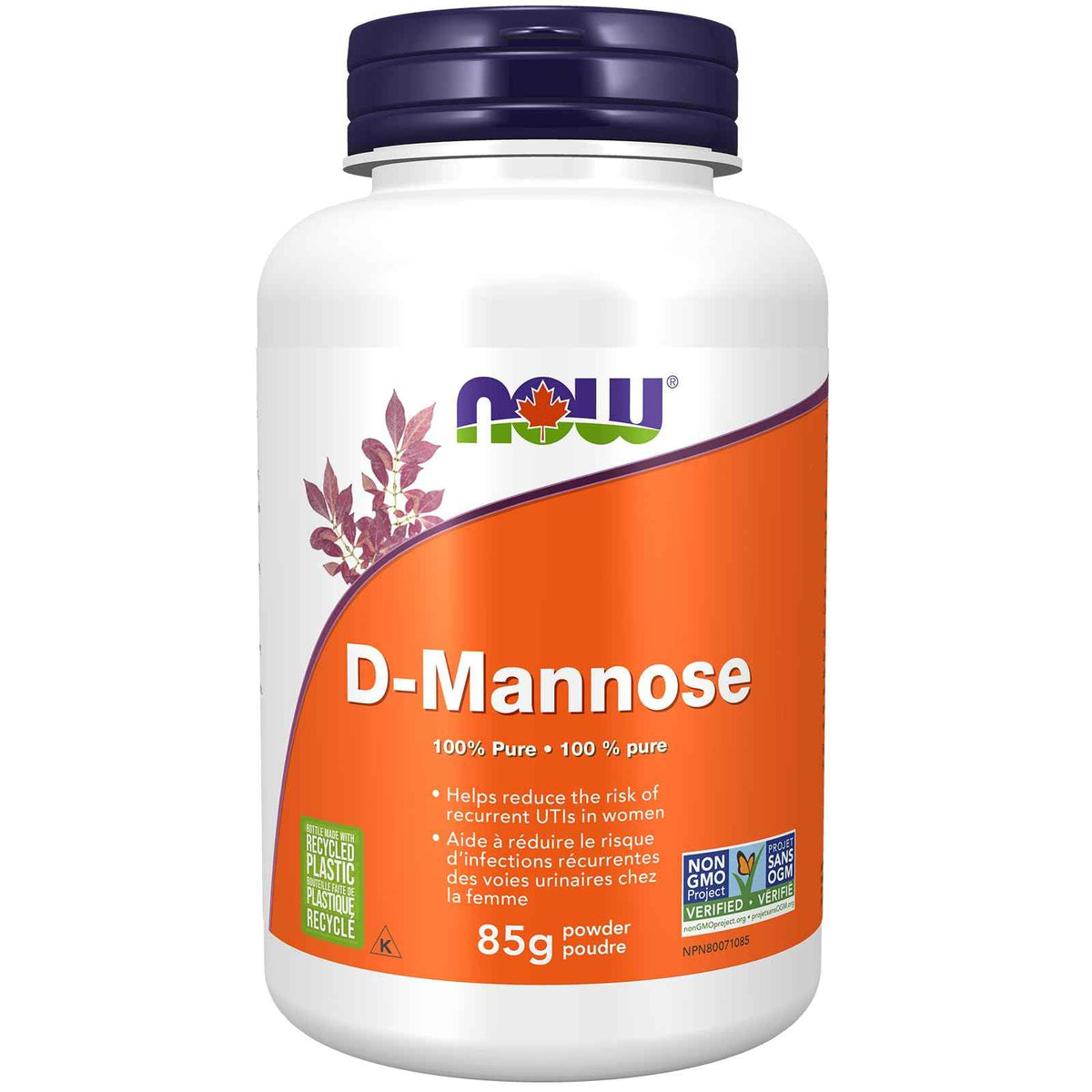 NOW Supplements, D-Mannose Powder, Non-GMO Project Verified, Healthy Urinary Tract*, 85g 🍁 All In One Marketplace Canada