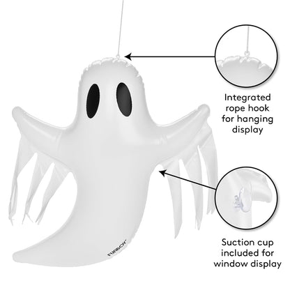 FUNBOY Hanging Ghost Halloween Decorations, Outdoor Décor, 3 Pack