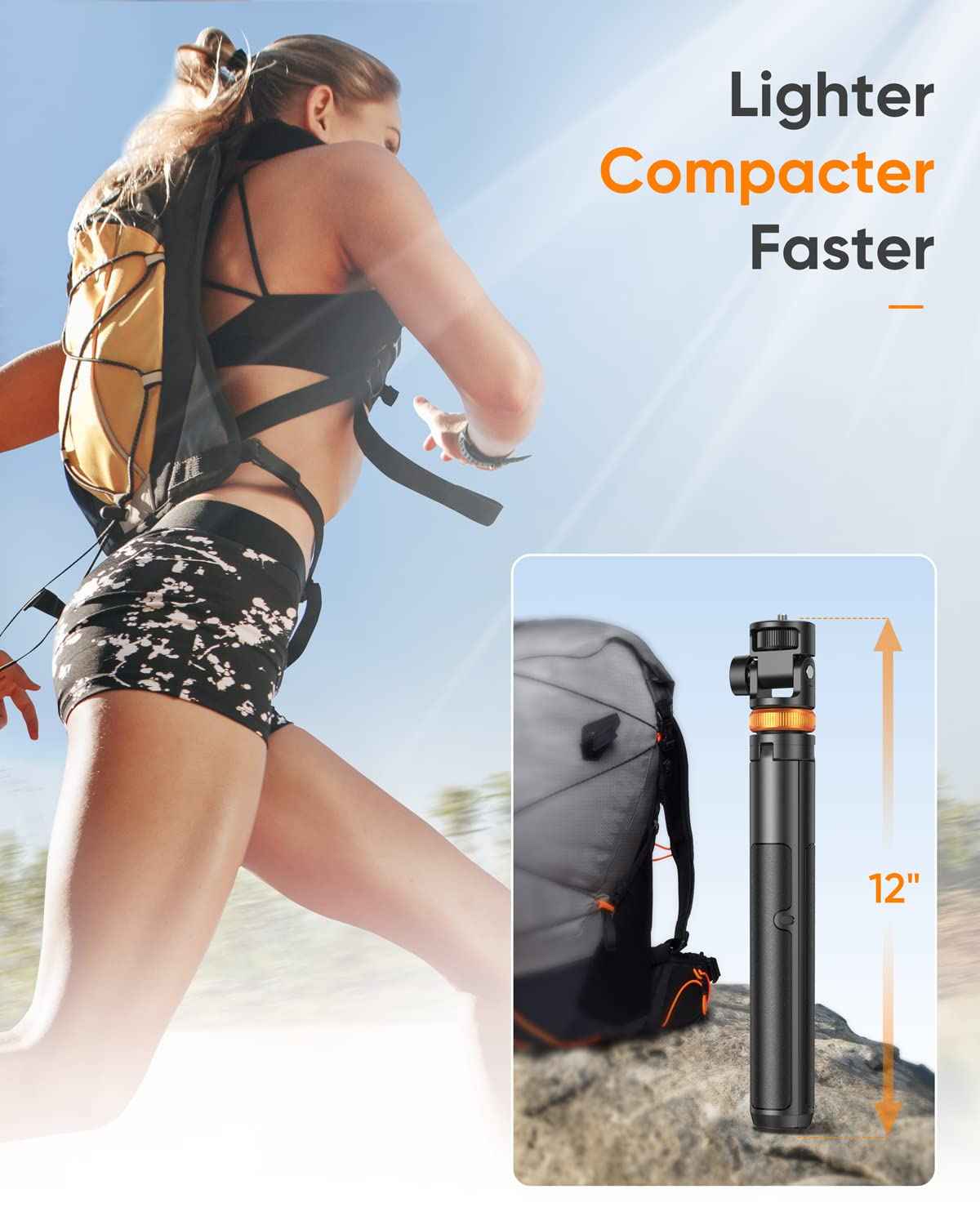 EUCOS 62" Phone Tripod, Tripod for iPhone & Selfie Stick with Remote, Extendable Cell Phone Stand & Travel Tripod, Solidest Tripod for Phone Compatible with iPhone/Android 🍁 All In One Marketplace Canada