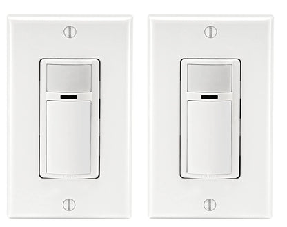 Leviton 2-Pack Decora Occupancy Motion Sensor Light Switch, Auto-On, 2A, Residential Grade, Single Pole, DOS02-2PK, White 🍁 All In One Marketplace Canada