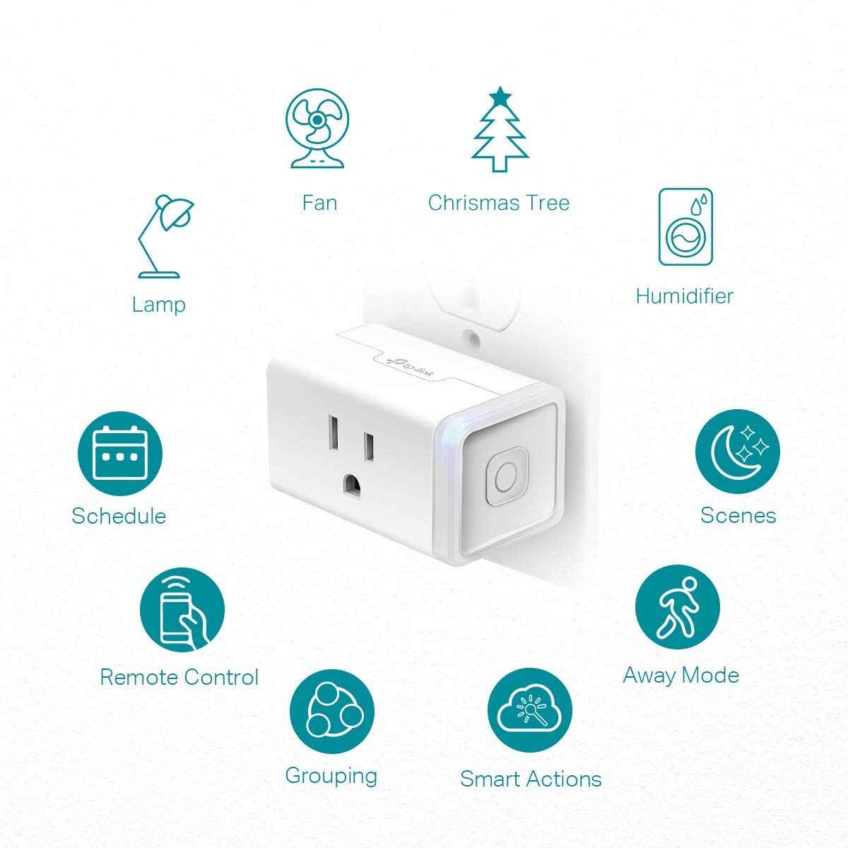 Kasa Smart Plug Mini by TP-Link (HS103P2) - Smart Home WiFi Outlet Works with Alexa, Echo and Google Home, No Hub Required, Remote Control, 2.4GHz WiFi Required, 15 Amp, UL Certified, 2-Pack, White 🍁 All In One Marketplace Canada